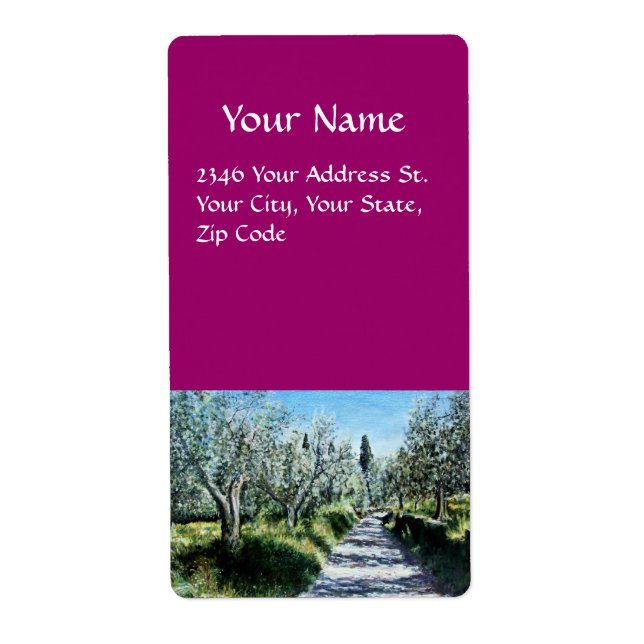 OLIVE TREES IN RIMAGGIO LABEL (Front)