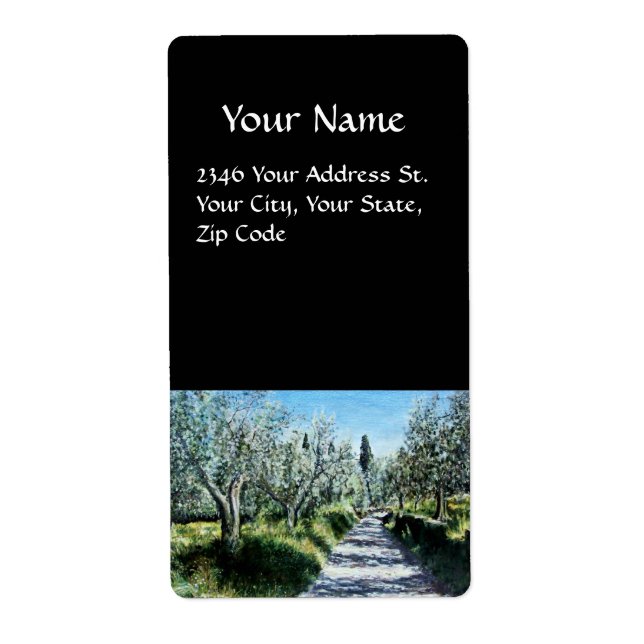 OLIVE TREES IN RIMAGGIO LABEL (Front)