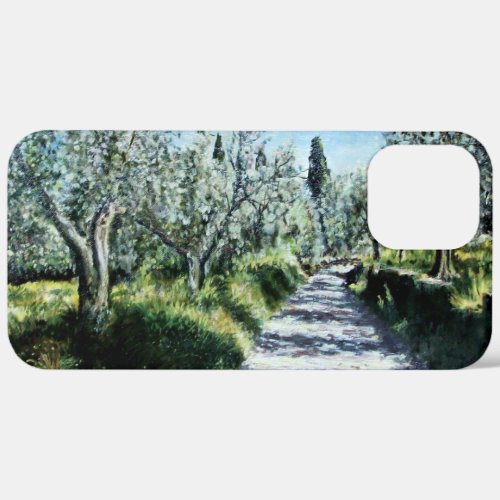 OLIVE TREES IN RIMAGGIO Tuscany Landscape iPhone 12 Pro Max Case