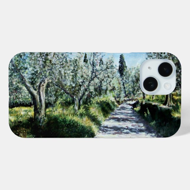 OLIVE TREES IN RIMAGGIO Tuscany Landscape Case-Mate iPhone Case (Back (Horizontal))