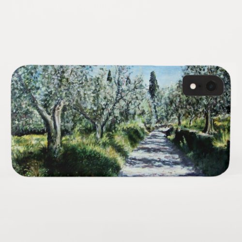 OLIVE TREES IN RIMAGGIO Tuscany Landscape iPhone XR Case