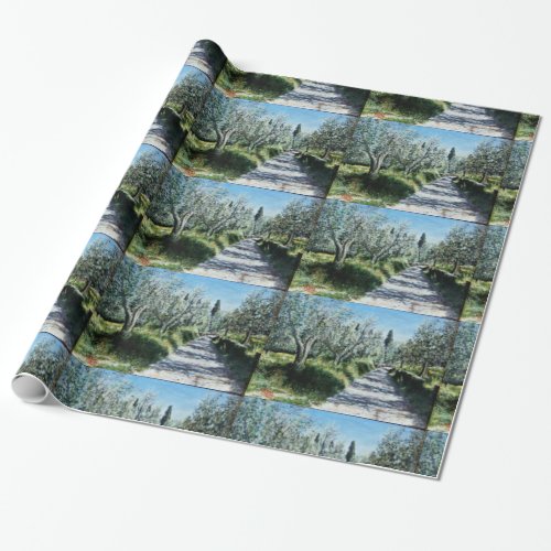 OLIVE TREES IN RIMAGGIO WRAPPING PAPER