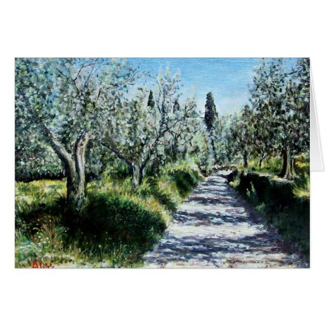 OLIVE TREES IN TUSCANY CARDS (Front Horizontal)