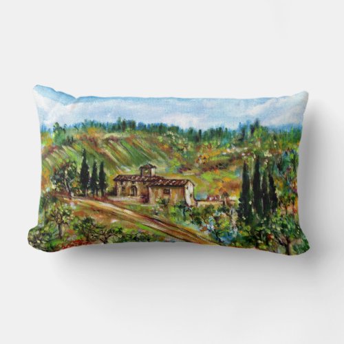 OLIVE TREES IN TUSCANY LUMBAR PILLOW