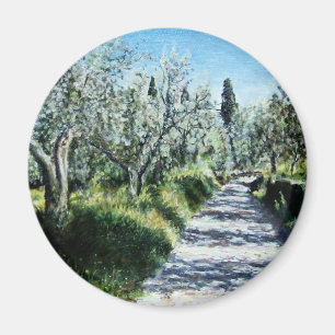 OLIVE TREES IN TUSCANY MAGNET