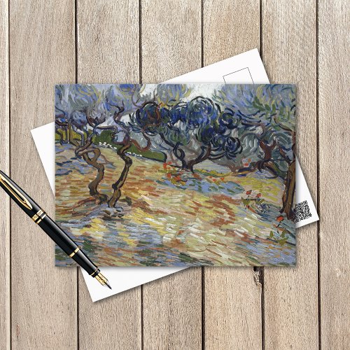 Olive Trees Landscape Vincent van Gogh Postcard