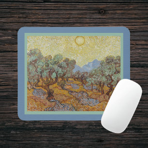 Olive Trees Vincent Van Gogh Impressionism Replica Mouse Pad