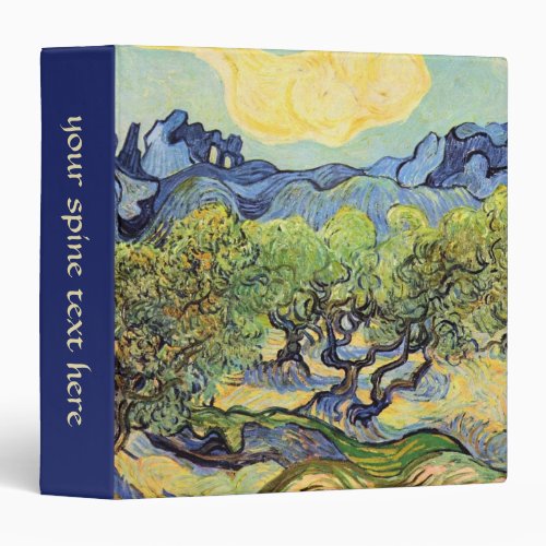 Olive Trees with Alpilles by Vincent van Gogh Binder