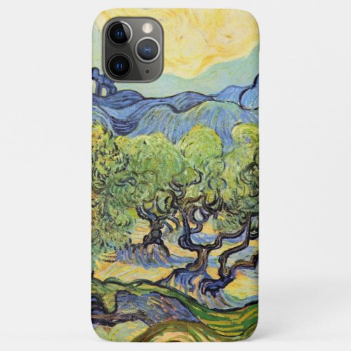 Olive Trees with Alpilles by Vincent van Gogh iPhone 11 Pro Max Case
