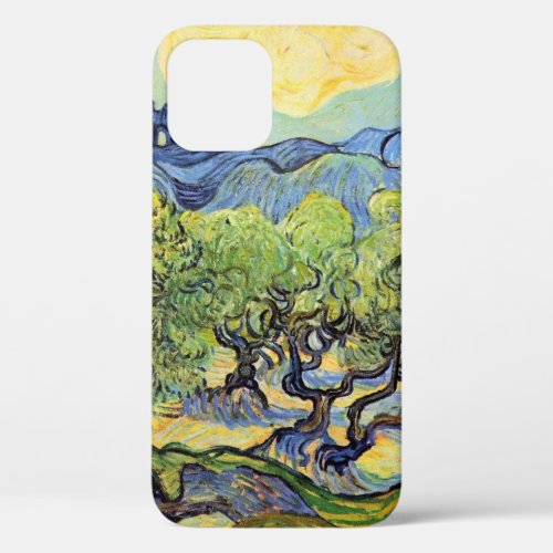 Olive Trees with Alpilles by Vincent van Gogh iPhone 12 Pro Case