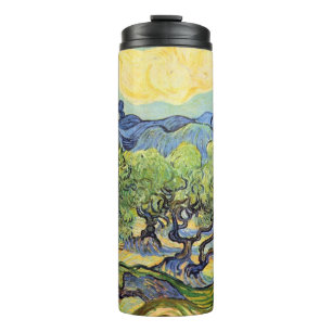 Olive Trees with Alpilles by Vincent van Gogh Thermal Tumbler