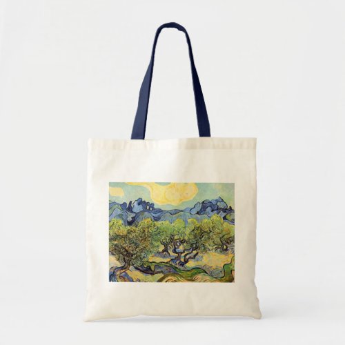 Olive Trees with Alpilles by Vincent van Gogh Tote Bag