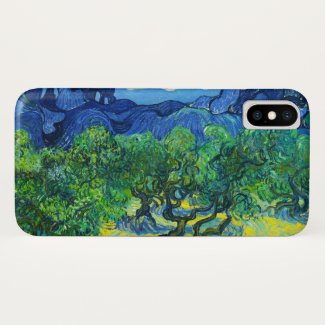 Olive Trees with the Alpilles in the Background iPhone X Case