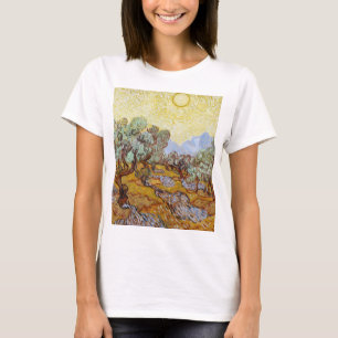 Olive Trees with yellow sky and sun T-Shirt