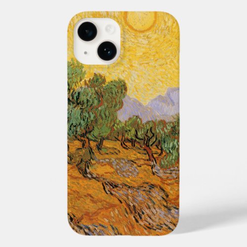 Olive Trees Yellow Sky and Sun Vincent van Gogh Case_Mate iPhone 14 Case