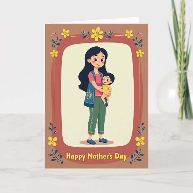 Olive Tunic Mothers Day Card (Front)