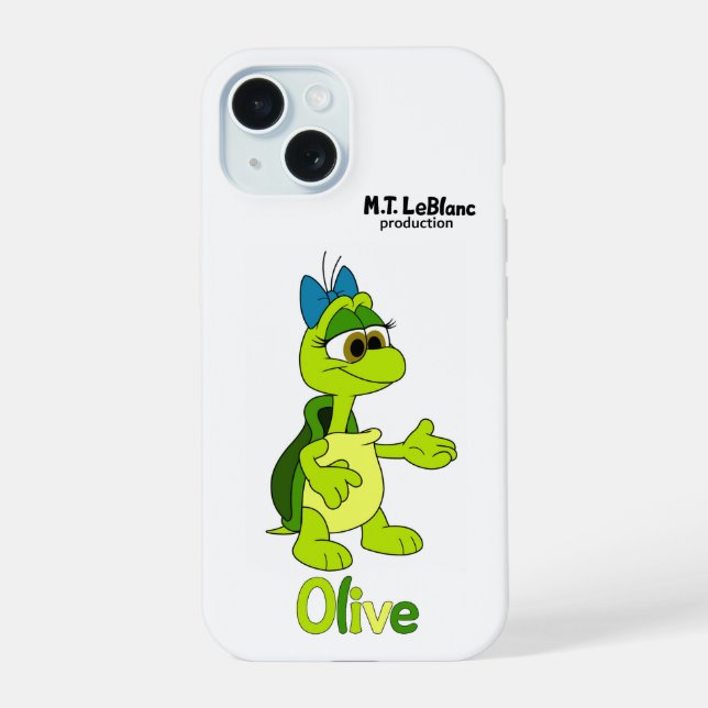 Olive Turtle iPhone Case (Back)