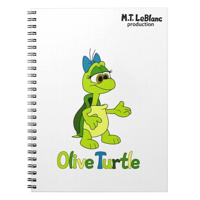 Olive Turtle  Notebook (Front)