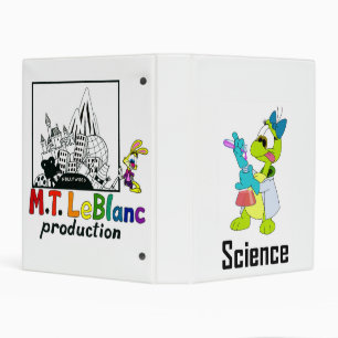 Olive Turtle School Science Binder