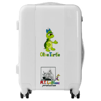 Olive Turtle Suitcase
