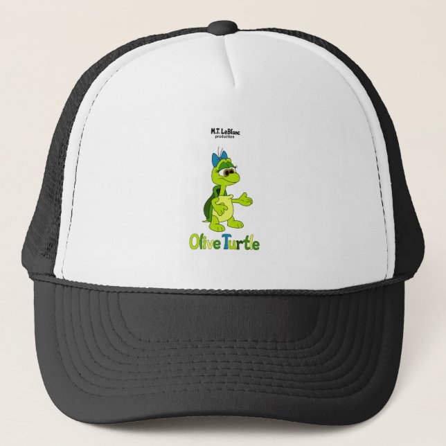 Olive Turtle  Trucker Hat (Front)