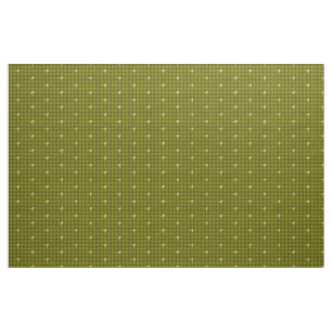 Olive with Gold Accent Houndstooth Fabric