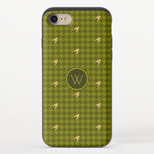Olive with Gold Houndstooth Uncommon Phone Case