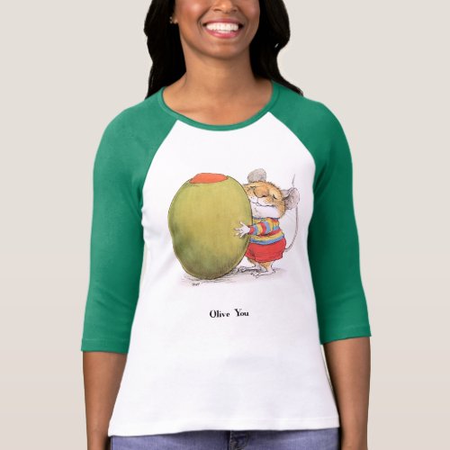 Olive You baseball jersey T_Shirt