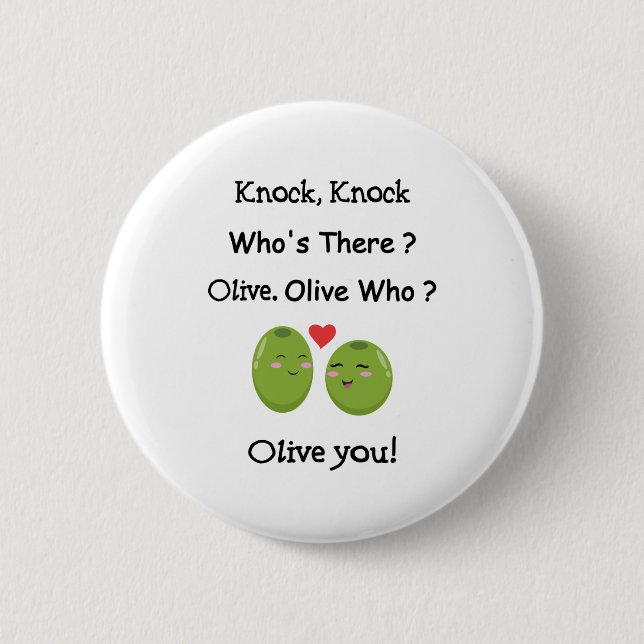 Olive You Button (Front)
