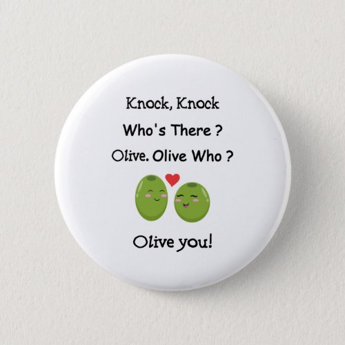 Olive You Button