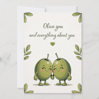 Olive You Card