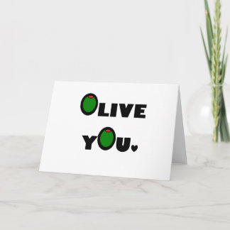 Olive you card