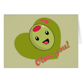 Olive you Card (Front Horizontal)