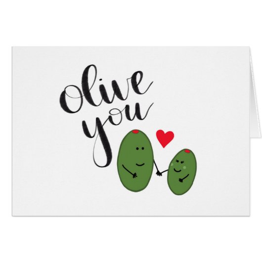 Olive you cards (Front Horizontal)