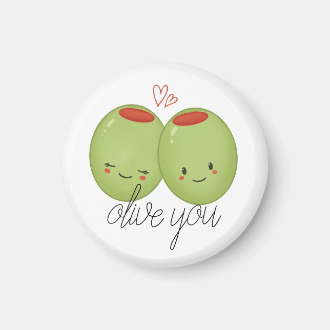 Olive You Cute Magnet (Front)