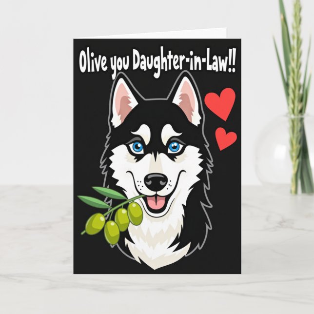 Olive You Daughterinlaw Card (Front)