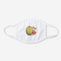 Olive You Facemask White Cotton Face Mask
