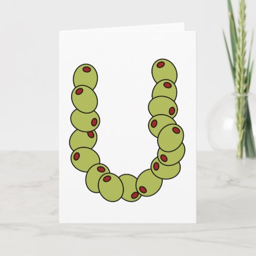 Olive You I Love You Holiday Card