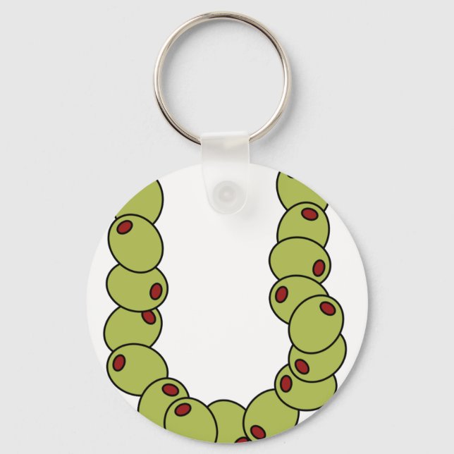 Olive You "I Love You" Keychain (Front)