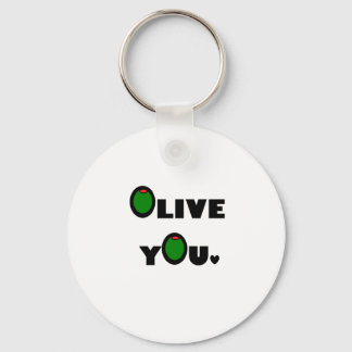 Olive you keychain