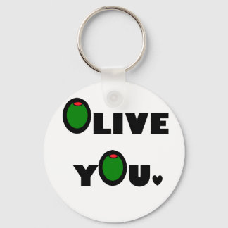 Olive you keychain