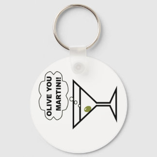 Olive You Martini Keychain