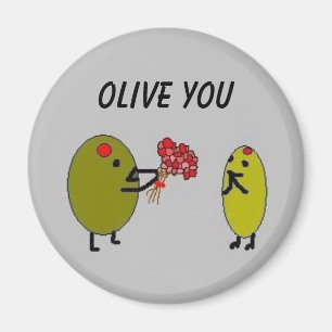 OLIVE YOU - Olives in Love - magnet