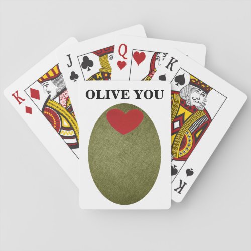 Olive You Playing Cards