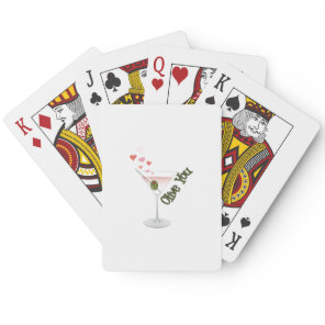 Olive You Poker Cards