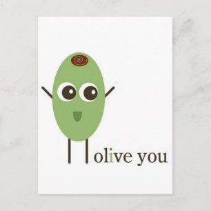 Olive You Postcard