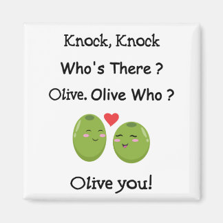 Olive You Pun Magnet