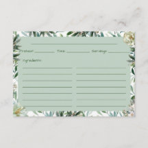 Olive You Recipe Card