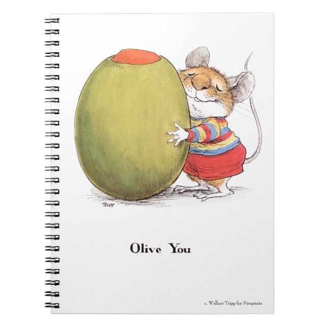 Olive You Spiral Notebook (Front)