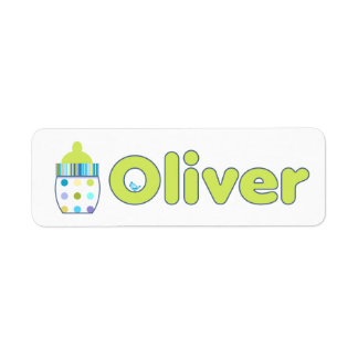 Oliver Baby Bottle labels